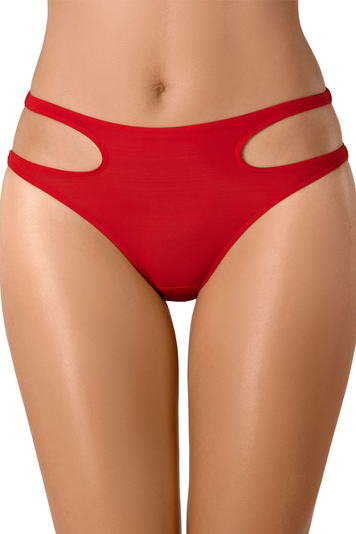 Axami sexy ladies smooth  briefs  V-8133, Red