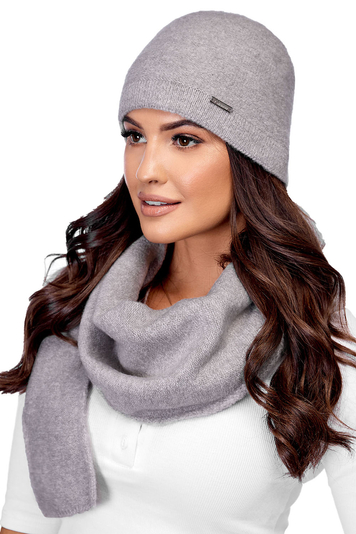 Carmen women's smooth classic winter hat and scarf set K-42