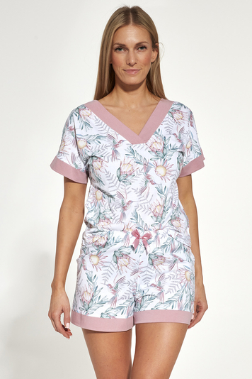 Cornette stylish ladies floral pyjama set 816/255 Allison 2 , Pink