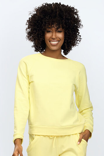 Dkaren ladies' cotton sweatshirt Wenezja , Yellow