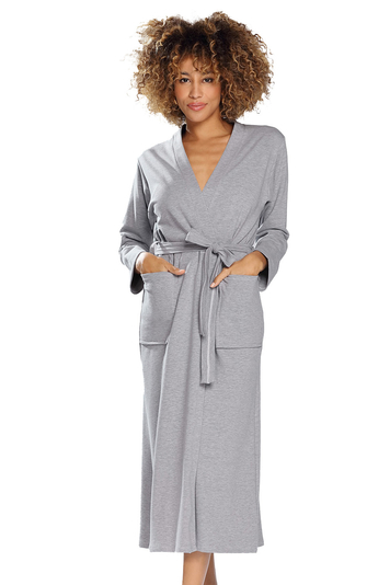 Dkaren ladies dressing gown Melissa , Grey