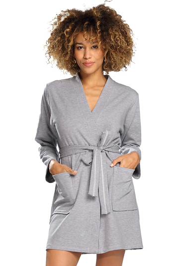 Dkaren ladies dressing gown Pola , Grey