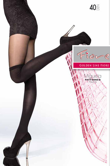 Fiore Miguela 40 den stylish stocking effect tights