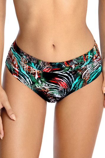 Gaia classic bikini bottoms floral pattern regular waist 010T Oia