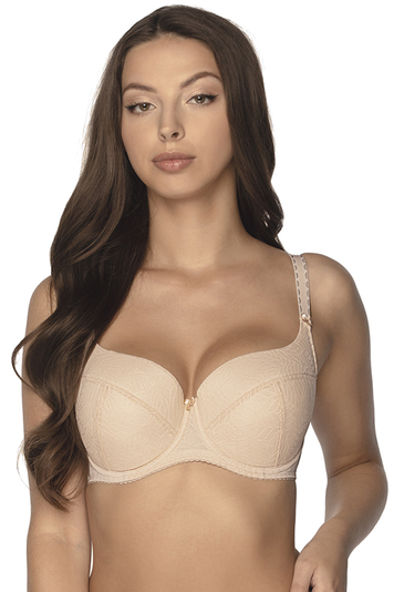 Gaia lace underwired padded bra 758 Micaela, Beige 2