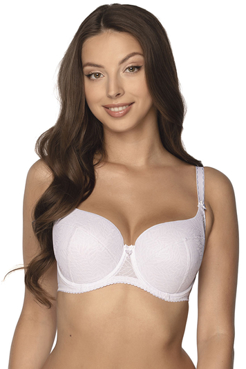 Gaia lace underwired padded bra 758 Micaela, White 2