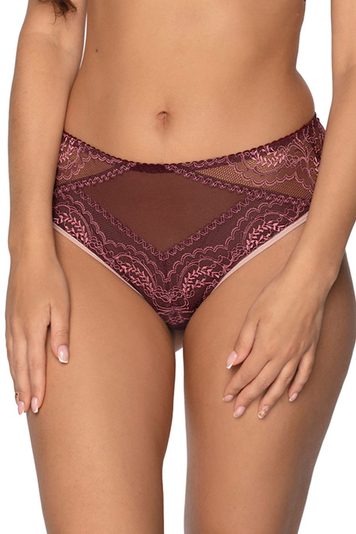 Gaia sexy ladies lace briefs 1132P Talia , Maroon