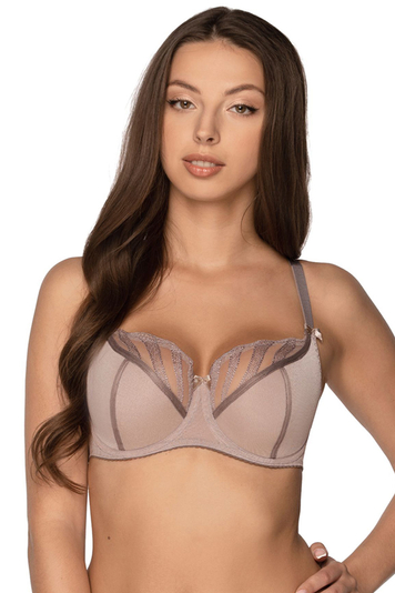 Gaia underwired classic semi padded bra 1171 Dolores , Grey