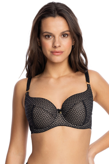 Gaia underwired lace padded bra 1154 Lana, Black