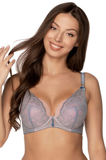 Gaia underwired lace padded bra 1168 Azzurra, Blue