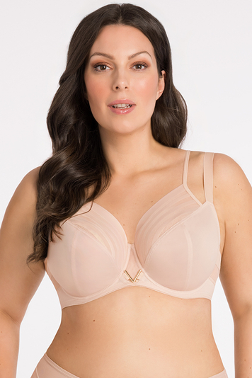 Gorsenia black soft bra K810 Yoko, Beige