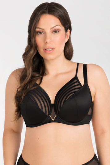 Gorsenia black soft bra K810 Yoko, Black