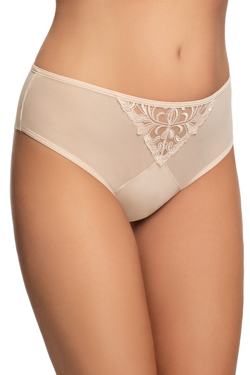 Gorsenia classic ladies brazilian panties tulle lace K700 Vera , Beige