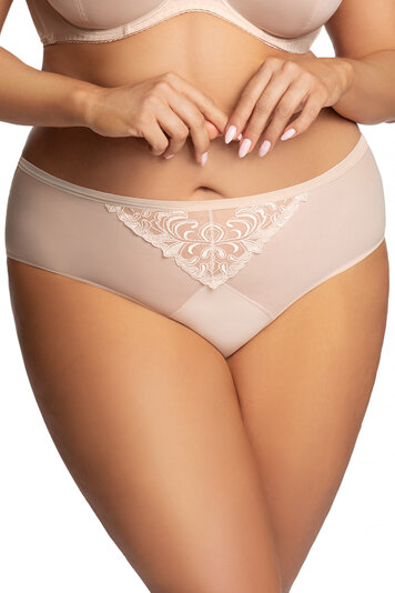 Gorsenia classic ladies briefs tulle lace K699 Vera, Beige