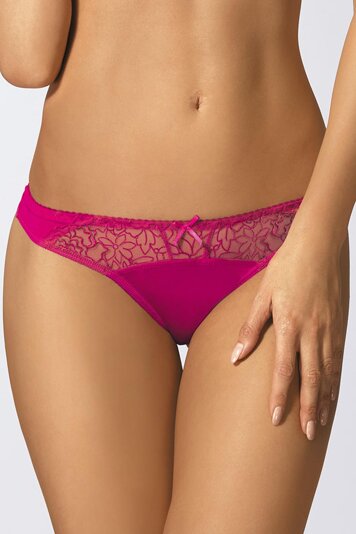 Gorteks Pamela/F classic lace lingerie ladies knicker briefs - made in EU, Fuchsia