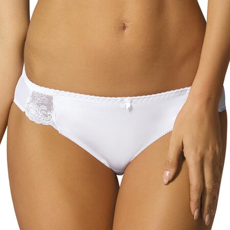 Gorteks Yvette women's knickers briefs lace pattern (matching items available), White