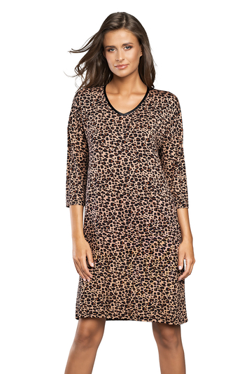 Italian Fashion ladies nightdress leopard pattern 3/4 sleeve Pantera r.3/4