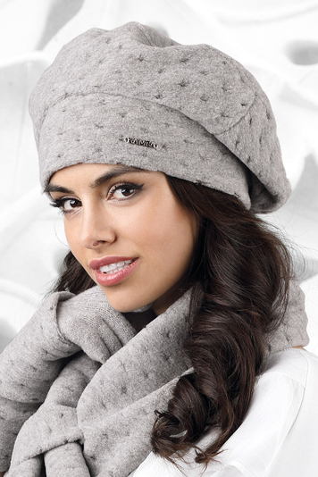 Kamea women's thick beret Carbonia, Grey