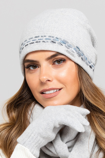 Kamea women's thick woolen hat Oklahoma, Grey