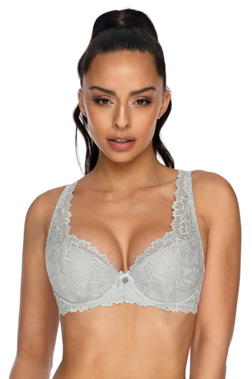 Mat 053/22 Carmela elegant simple padded bra - made in EU, Grey