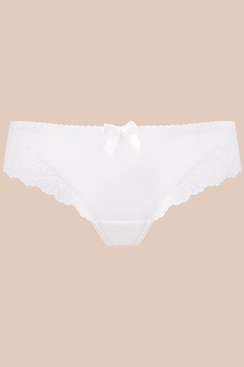 Mat 053/4 Carmela subtle feminine thong (matching bra available) - made in EU, White