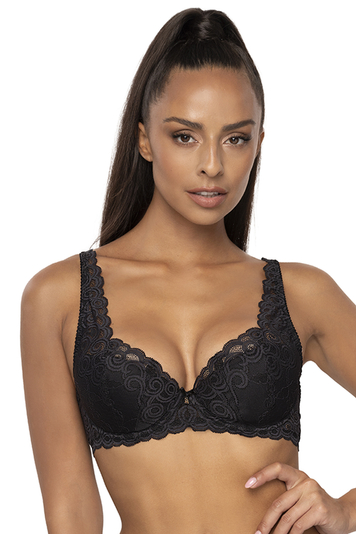 Mat padded lacy bra 3824/22 Natalie, Black