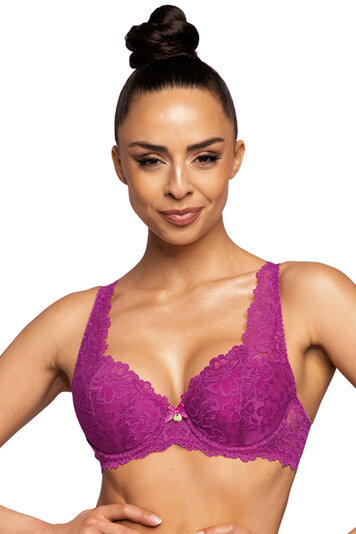 Mat women's underwired lacy padded bra 053/22 Carmela, Pink