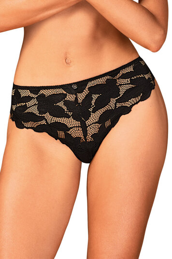 Obsessive sexy sheer lace panties briefs Editya, Black