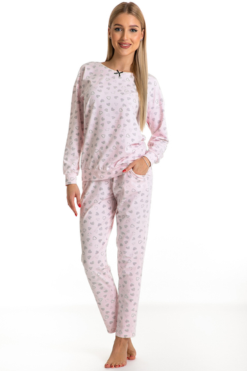 Piu Bella Two-piece pyjama set for women  PDD-41, Pink