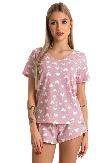 Piu Bella Women' two-piece pyjama set PKK-43, Pink