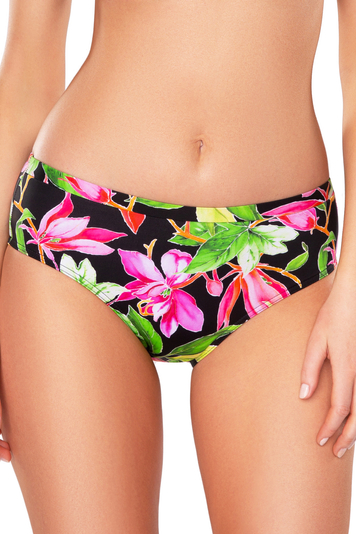 Vivisence 3001 women's bikini briefs smooth (matching top available), Pink Flowers