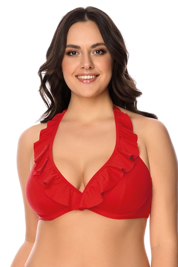 Vivisence 3220 classic ladies smooth maxi bikini top, Red