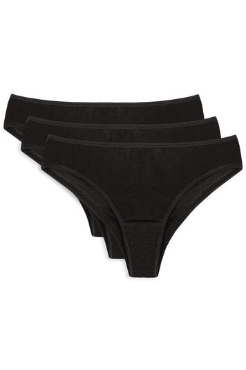 Vivisence Brazilian briefs in 3-pack  4018 3-pack, Black