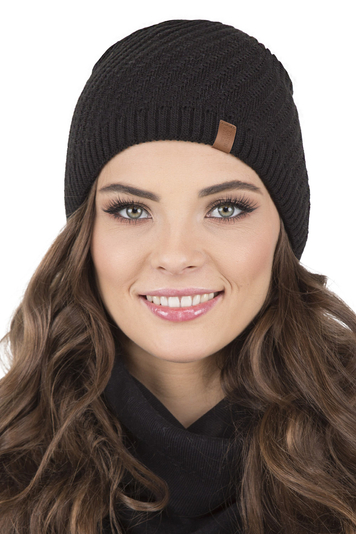 Vivisence Winter Women's Stylish Winter Hat Warm And Comfortable With Soft Fleece Lining Perfect For Cold Days And Everyday Wear Autumn And Winter , Black