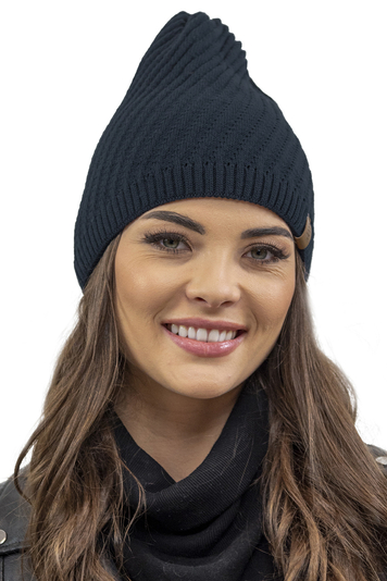 Vivisence Winter Women's Stylish Winter Hat Warm And Comfortable With Soft Fleece Lining Perfect For Cold Days And Everyday Wear Autumn And Winter , Dark Blue