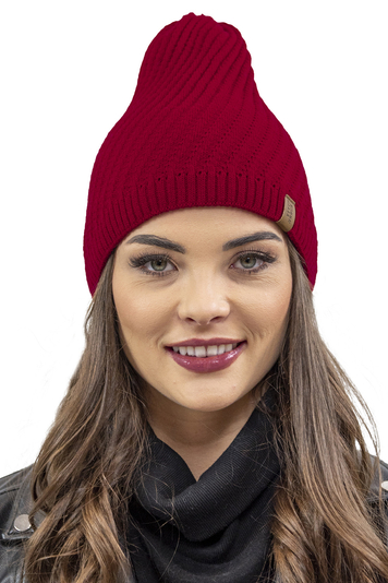 Vivisence Winter Women's Stylish Winter Hat Warm And Comfortable With Soft Fleece Lining Perfect For Cold Days And Everyday Wear Autumn And Winter , Red