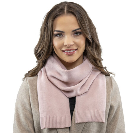 Vivisence Women's Winter Scarf Made Of Soft And Warm Woolen Fabric Perfect For Elegant And Sporty Outfits Ideal For Cold Winter Days And Everyday Wear , Light Pink