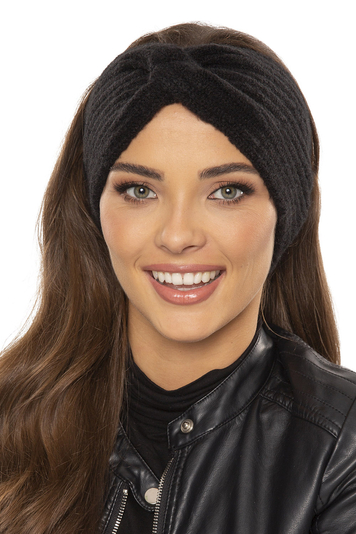 Vivisence stylish ladies smooth winter headband 7038, Black