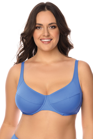 Vivisence underwired bikini top 3216, Light Blue