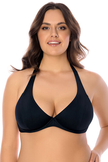 Vivisence underwired smooth non padded bikini top 3215, Black