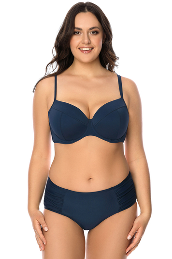 Vivisence underwired smooth padded  bikini top 3214, Dark Blue