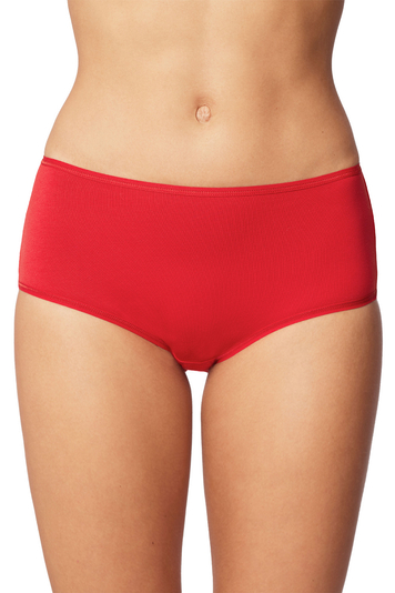 Vivisence women's smooth high waist briefs  4001, Red