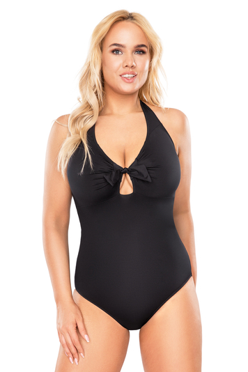 Vivisence women's smooth maxi one piece swimsuit  3106, Black