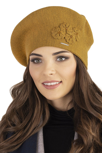 Vivisence women's winter beret 7006, Honey