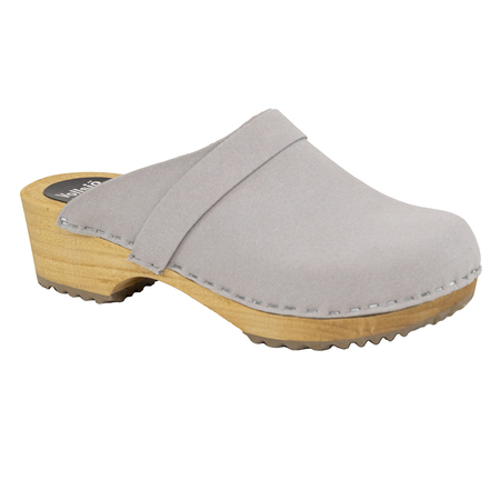 Vollsjö male stylish clogs 125-901S-M, Microfibre-Grey