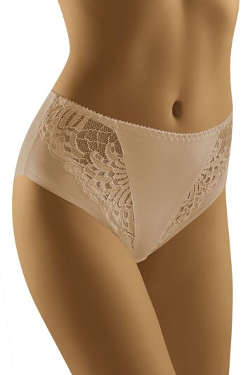 Wolbar ladies briefs with lace WB51 3-pack, Beige