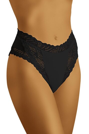 Wolbar ladies briefs with lace WB55 3-pack, Black