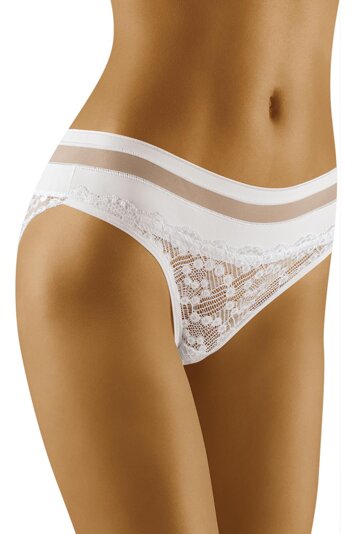 Wolbar smooth woman lace briefs WB404, White