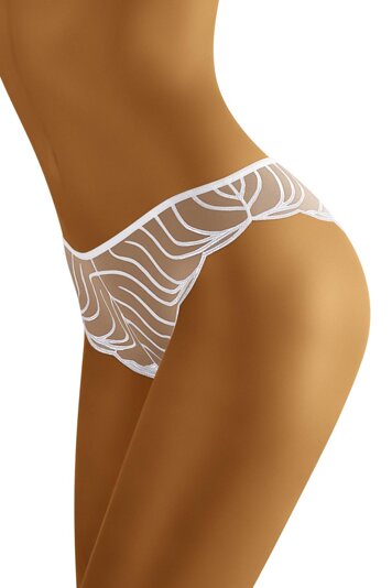 Wolbar women's briefs with embroideries WB27, White