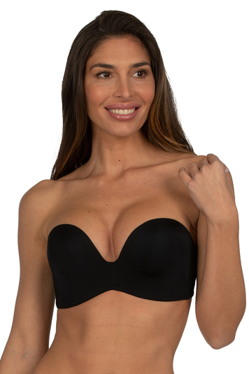 Wonderbra underwired smooth push-up balconette bra WB00032D, 001 Black